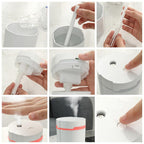 Air Humidifier Aroma Oil Diffuser Portable 300ml USB Mist Sprayer with Colorful Night Light