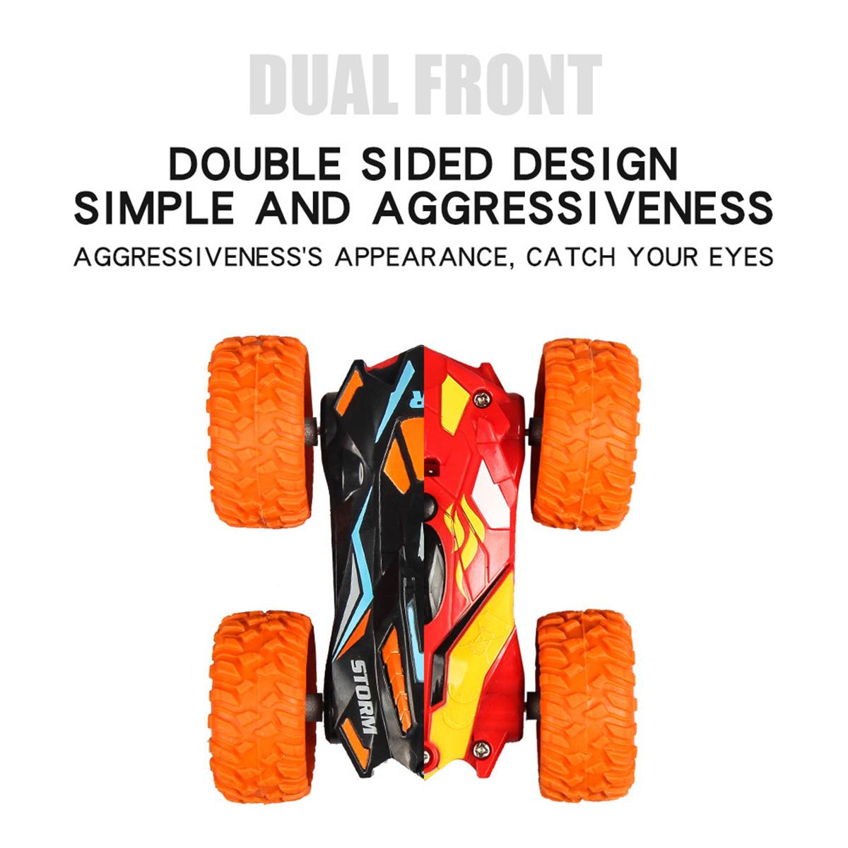 3D RC Stunt Car High Speed Tumbling Crawler Vehicle 360 Degree Flips Double Sided Rotating Tumbling RC Car Radio Control Toy Car