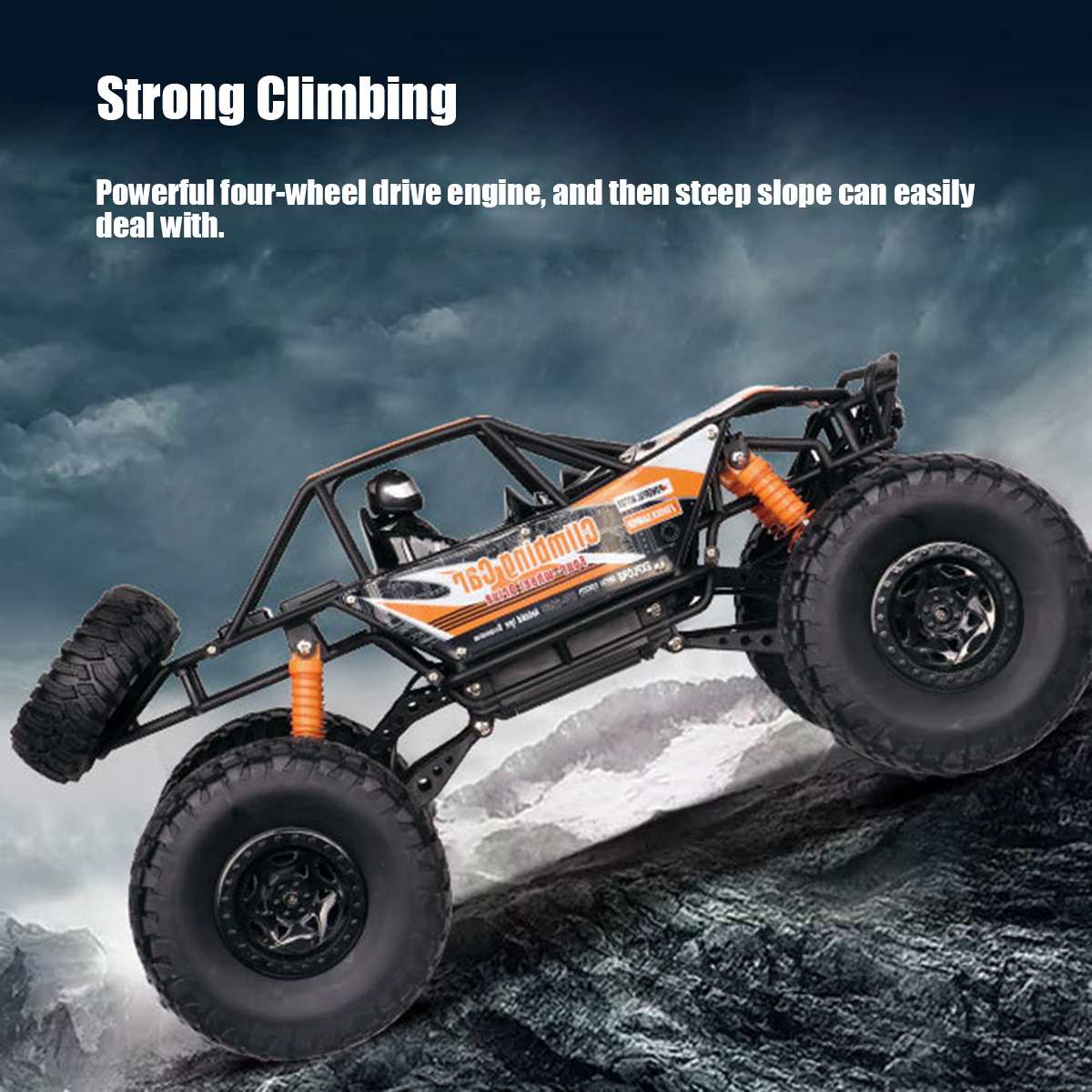 1/8 Super RC Rock Crawler 4WD Off-road Remote Control Monster Truck 2.4G Remote Climbing Car