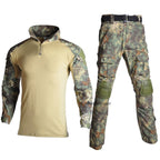 Tactical Combat Uniform Training Uniform Airsoft Paintball Camo Shirts and Pants