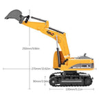 RC Excavator Toy 2.4G Remote Control Engineering Car With Light For Boys