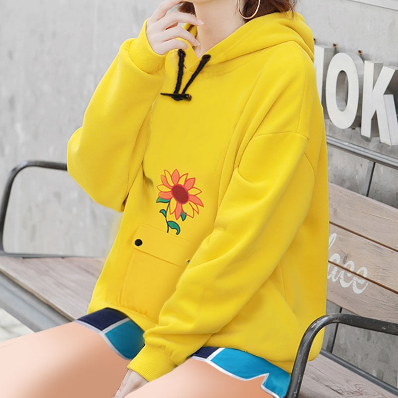 Wonder Egg Priority Ohto Ai Hoodie Sunflower Sweatshirt Halloween Cosplay Costume