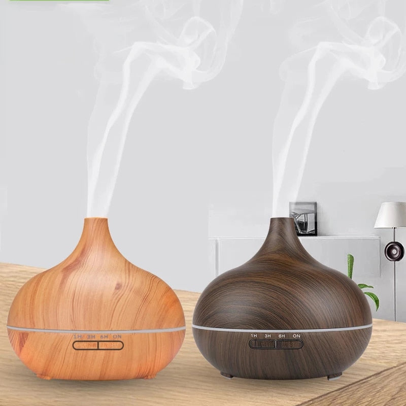 Aroma Diffuser Air Humidifier Essential oil diffuser 400ML Ultrasonic Remote Control Cool Mist Fogger LED Lamp
