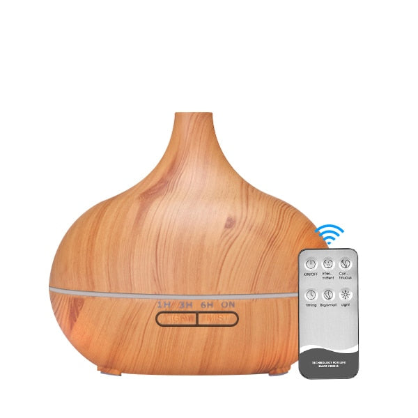 Aroma Diffuser Air Humidifier Essential oil diffuser 400ML Ultrasonic Remote Control Cool Mist Fogger LED Lamp