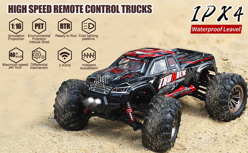 RC Car 40KM/H High Speed Racing Remote Control Car Truck 4WD Off Road Monster Trucks Climbing Vehicle