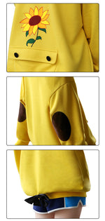 Wonder Egg Priority Ohto Ai Hoodie Sunflower Sweatshirt Halloween Cosplay Costume
