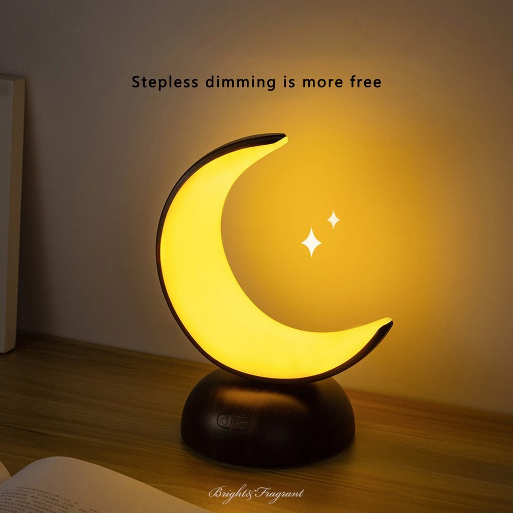 Moon Aromatherapy Diffuser Night Light Bedroom LED Rechargeable Table Lamp Scented Oil Diffuser