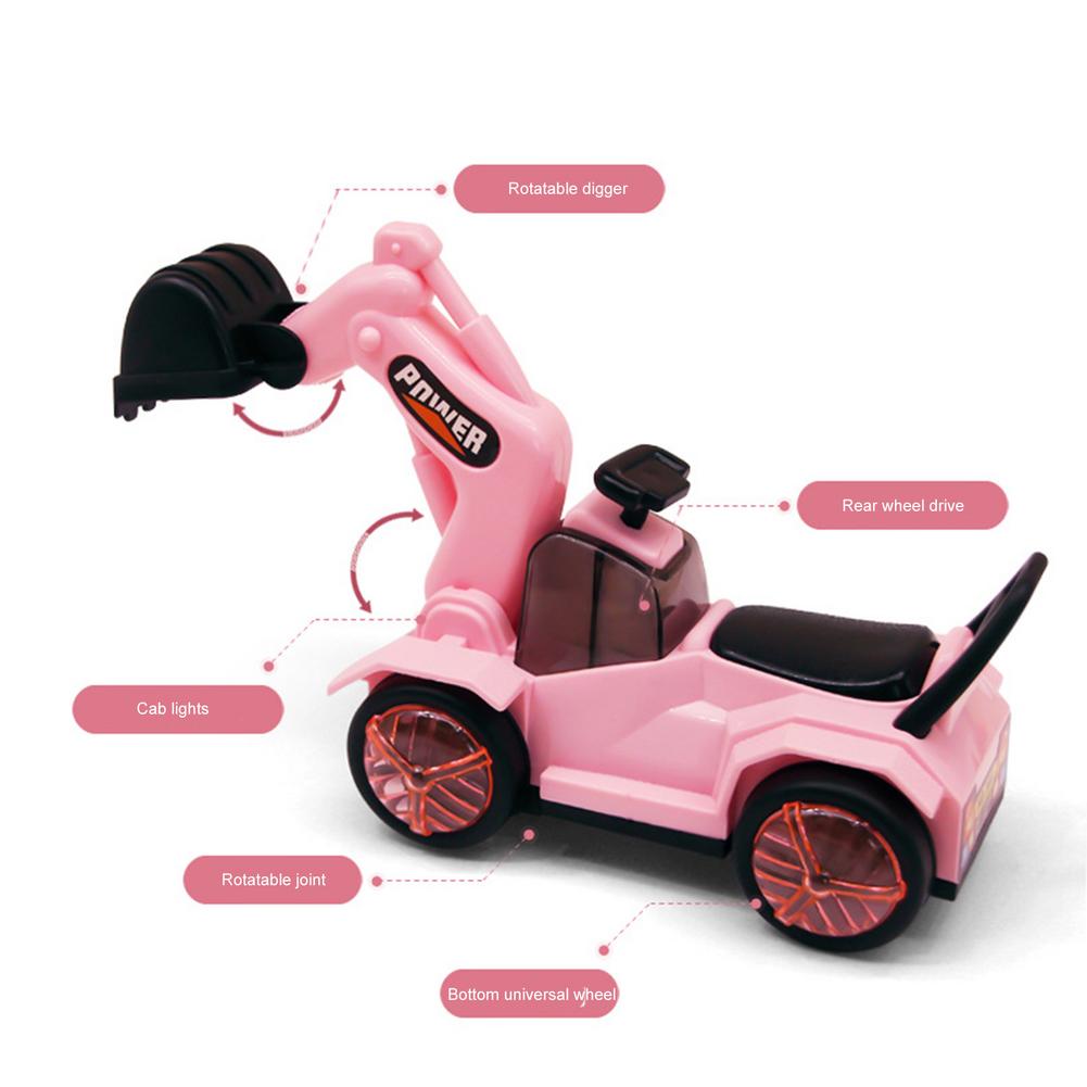 Kids Excavator Toy Music Light Engineering Vehicle Toy Electric Toy Car For Girls Boy Outdoor Fun Kids Toys