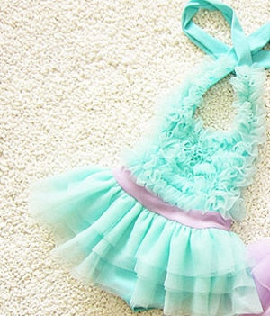 Girl Swimsuit One Piece Swimwear Little Mermaid Bathing Suits