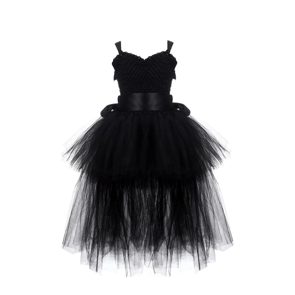 Girls Tutu Dress Evening Birthday Party Ball Gown Dress 2-8Y