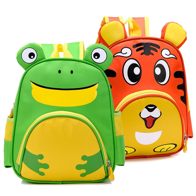 Cute Birds Backpack for Toddlers in White and Black — Chub and Bug  Illustration