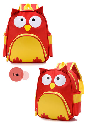 Cute Owl Animals Kids Backpack Toddler School Bags ZOO Families Kindergarten Bag