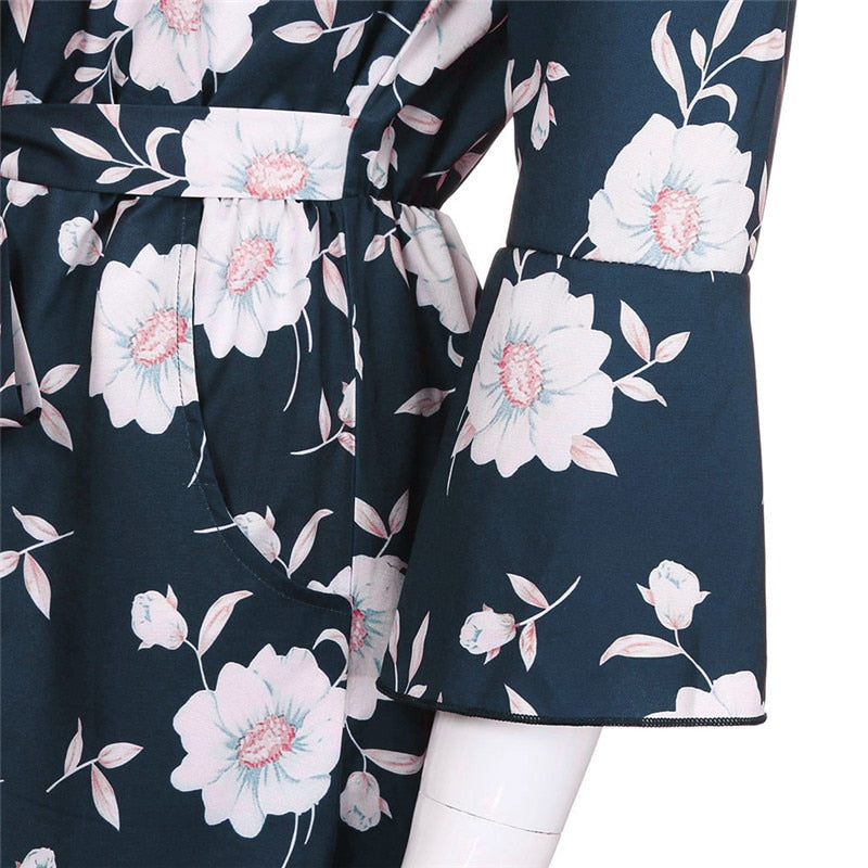 Family Matching Mother and Baby Floral Off Shoulder Romper Jumpsuit