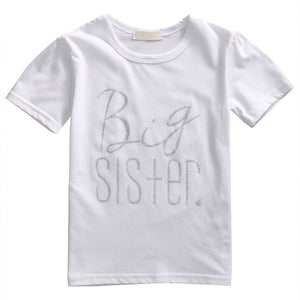 Summer New Casual Baby Letter Family Matching Sister-Brother