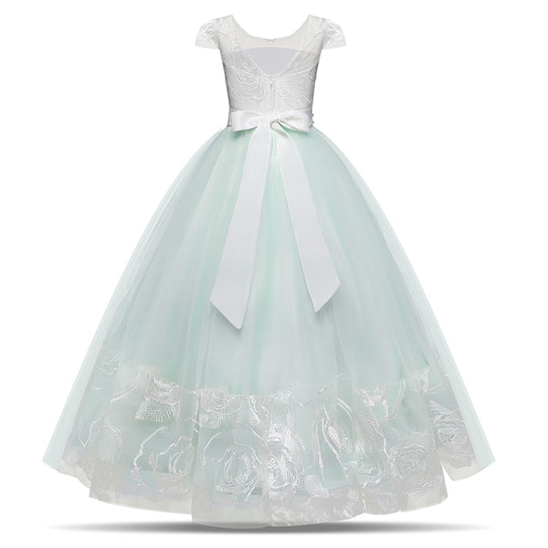 Wedding Party Flower Girls Dress Toddler Baby Girl Ball Gown Beading C –  Sun Baby