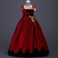 Flower Girl Dress Girls Elegant Embroidery Formal Dresses Pageant Wedding Graduation Prom Dresses