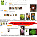 3D Cartoon Kindergarden Backpack Toddler Girls Boys Cute Animal Backpack