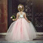 Toddler Girls Princess Pageant Wedding Party Flower Lace Birthday Dresses