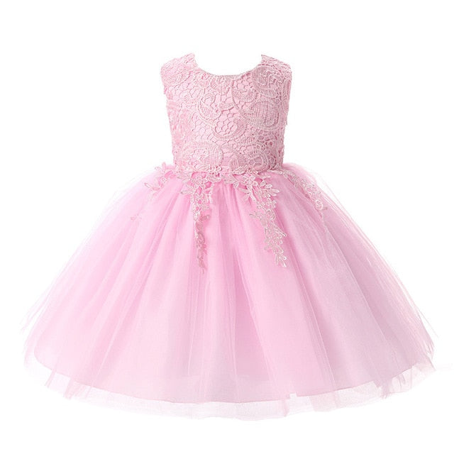 Tulle Lace Flower Girl Dresses for Toddler Little Girls