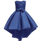 Flower Girl Dress Kids High Low Birthday Pageant Wedding Prom Special Occasion Dresses