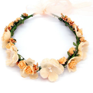 Artificial Flower Wreath Headband Wedding Party Ornaments
