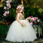 Girls Bridesmaid Fashion Flower Party Sequin Wedding Princess Dresses