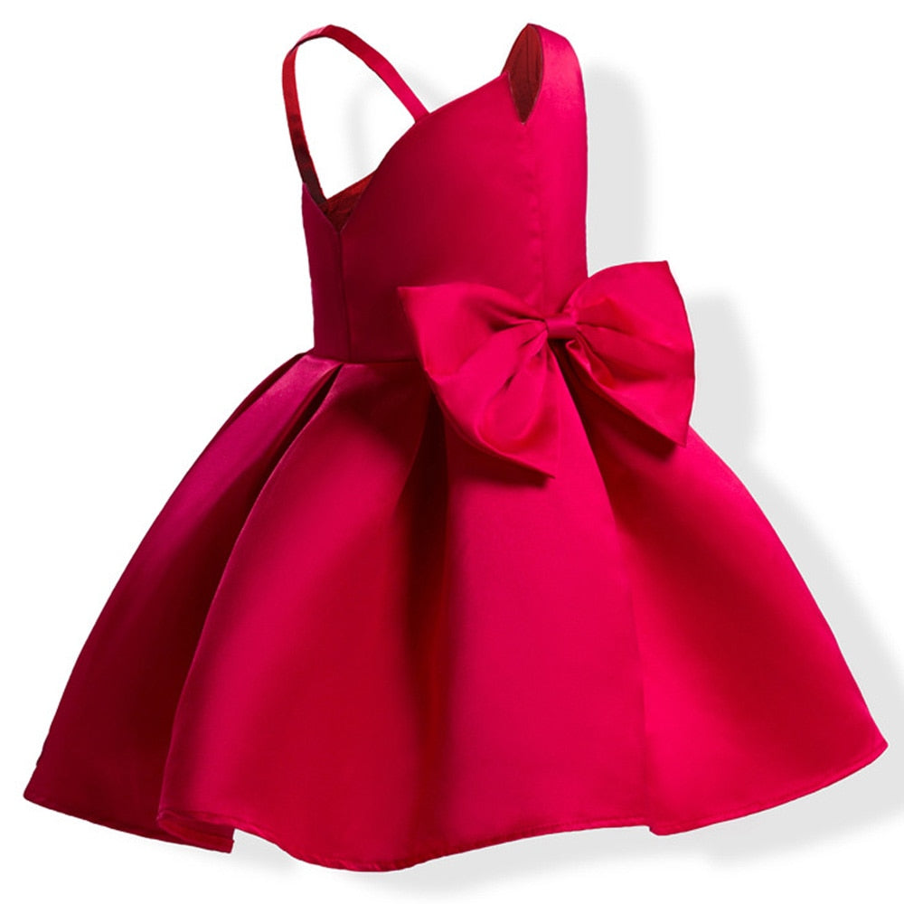 Sweet Bow tie Kids Pageant Dresses for Toddler Little Girls