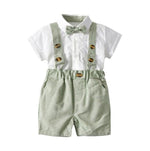 Baby  Boys Suit  Wedding Party Costumes Bowtie Shirt + Short