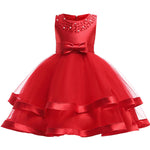 Toddler Little Girls Pearls Pageant Dresses Birthday Dress