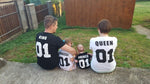 New 100% Cotton Casual T-shirt Family Matching King +Queen+Prince+Princess Letter Print Shirts