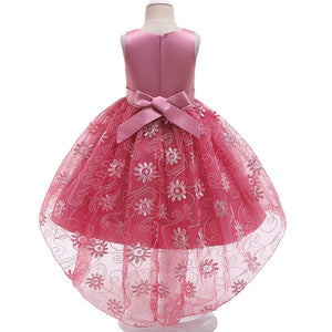 Kids Trailing Lace Party/Prom Flower Girl Dresses for Girls 3-11 Years