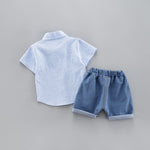 Toddler Boys Shirt +Jeans Cotton Outfit For 1-4T