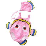 Toddler One-Piece Cute Swimsuit With Cap Fish Print 3D Animal  Swimwear