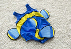 Toddler One-Piece Cute Swimsuit With Cap Fish Print 3D Animal  Swimwear