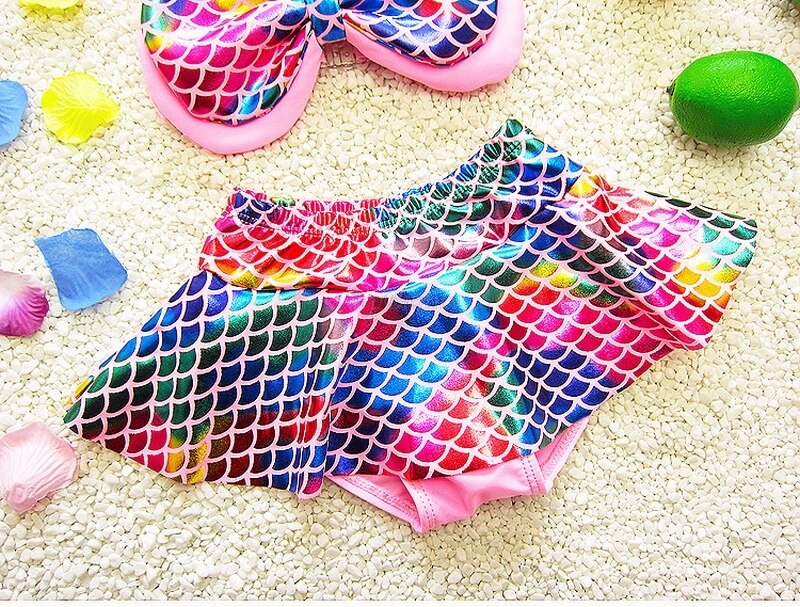 Ruffle Brief Bottom Bikini Baby Girl Cute Swimsuit Beachwear