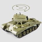 RC Battle Tanks Sherman M4A3 US Medium Tank IR Battle Panzer with Sound & Light