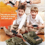 RC Battle Tanks Sherman M4A3 US Medium Tank IR Battle Panzer with Sound & Light