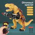 Kids RC Dinosaur with Launching Bullets Electric Remote Control Tyrannosaurus Rex Commando for Battle