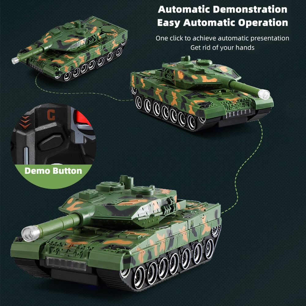 RC Tank Deformable Remote Control Car Robot Battle Tank Toy Full Function Stunt Car