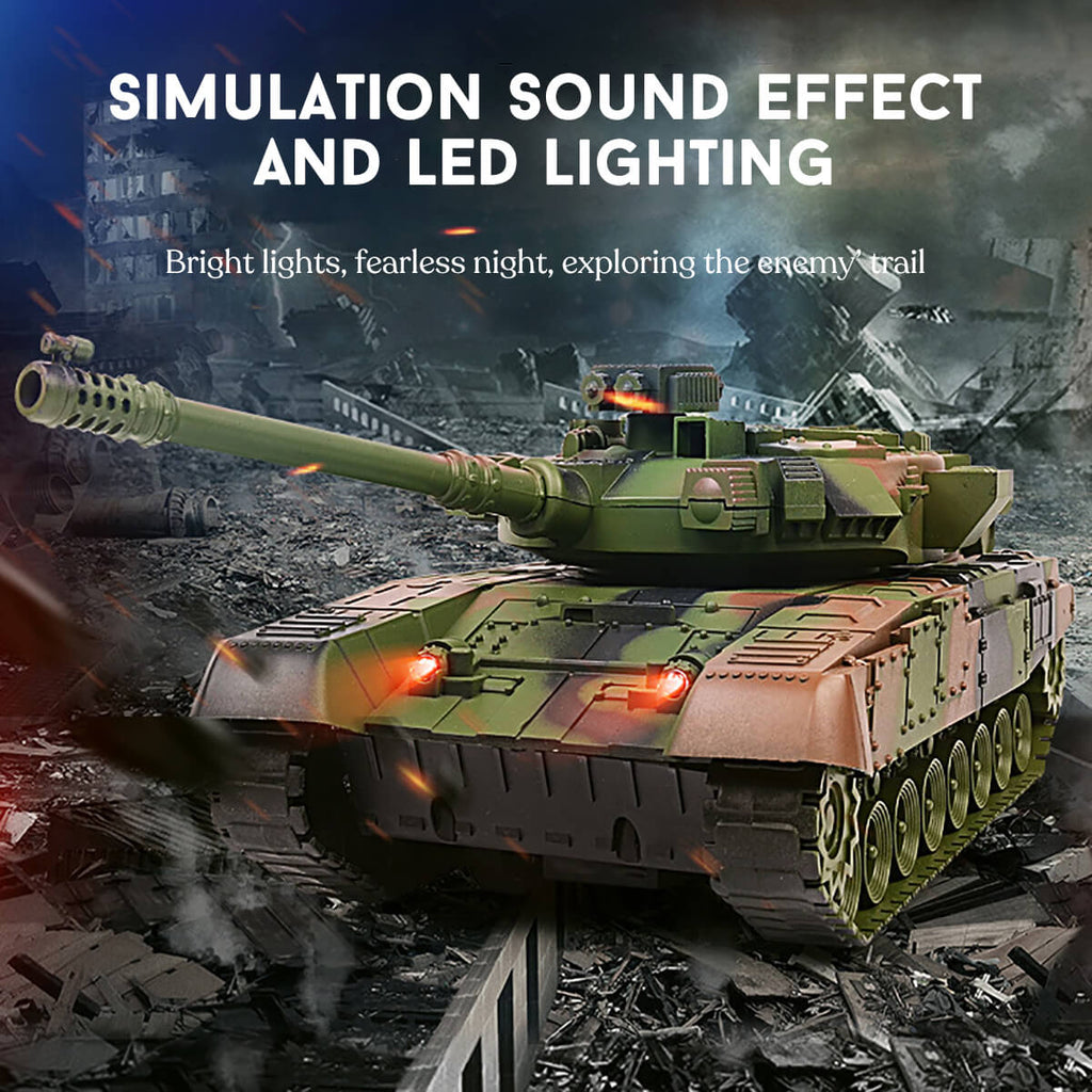 12.3" Remote Control Tank RC Vehicle Full-Function Stunt Tank Toy for Kids Gift