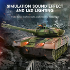 12.3" Remote Control Tank RC Vehicle Full-Function Stunt Tank Toy for Kids Gift