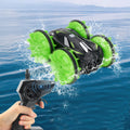Upgrade Amphibious RC Car 2.4G Double Side Driving Waterproof Stunt Tank Remote Control Vehicle for Boys and Girls