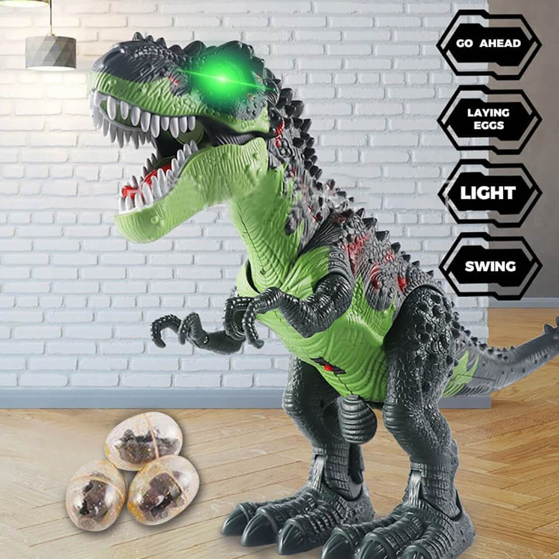 Realistic Remote Control Dinosaur Walking Spray Simulation T-Rex Robot Dinosaur Toy