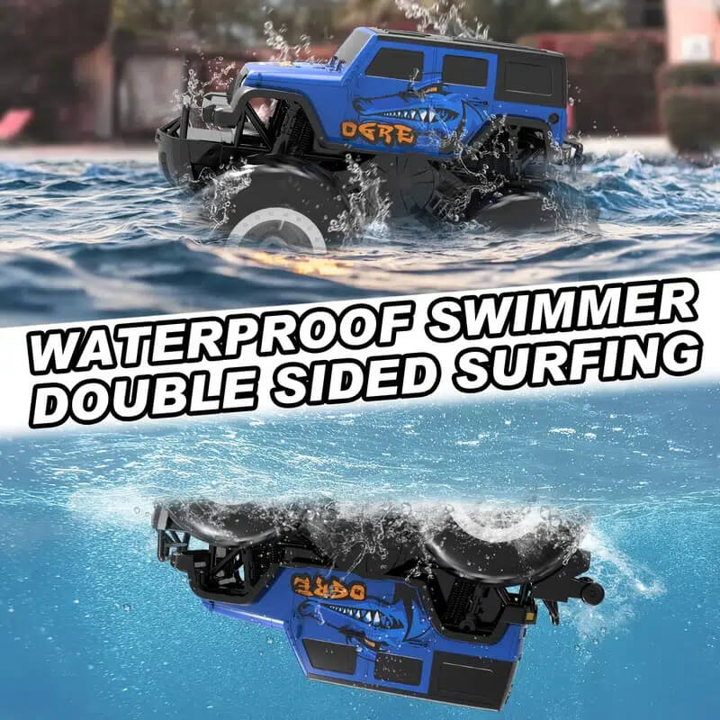 Amphibious RC Car 1/16 Remote Control Off-Road Waterproof Vehicle RC Monster Truck