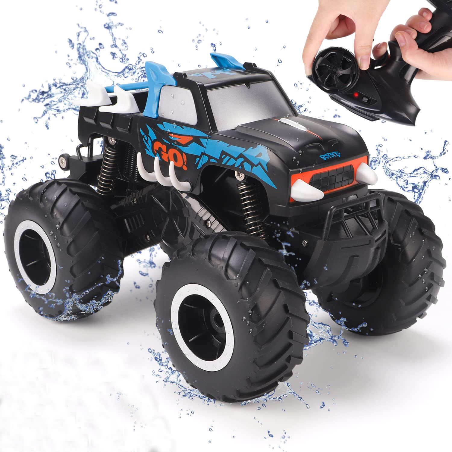 Amphibious RC Car 1/16 Remote Control Off-Road Waterproof Vehicle RC Monster Truck
