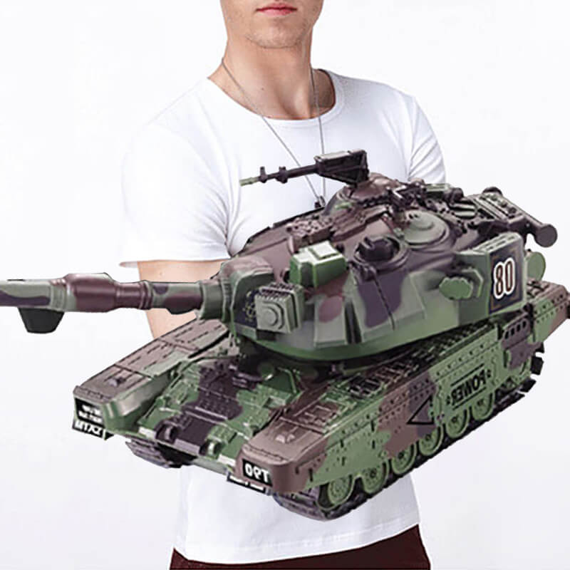 Kids RC Battle Tank 10.5'' Remote Control Tanks All Terrains Crawler