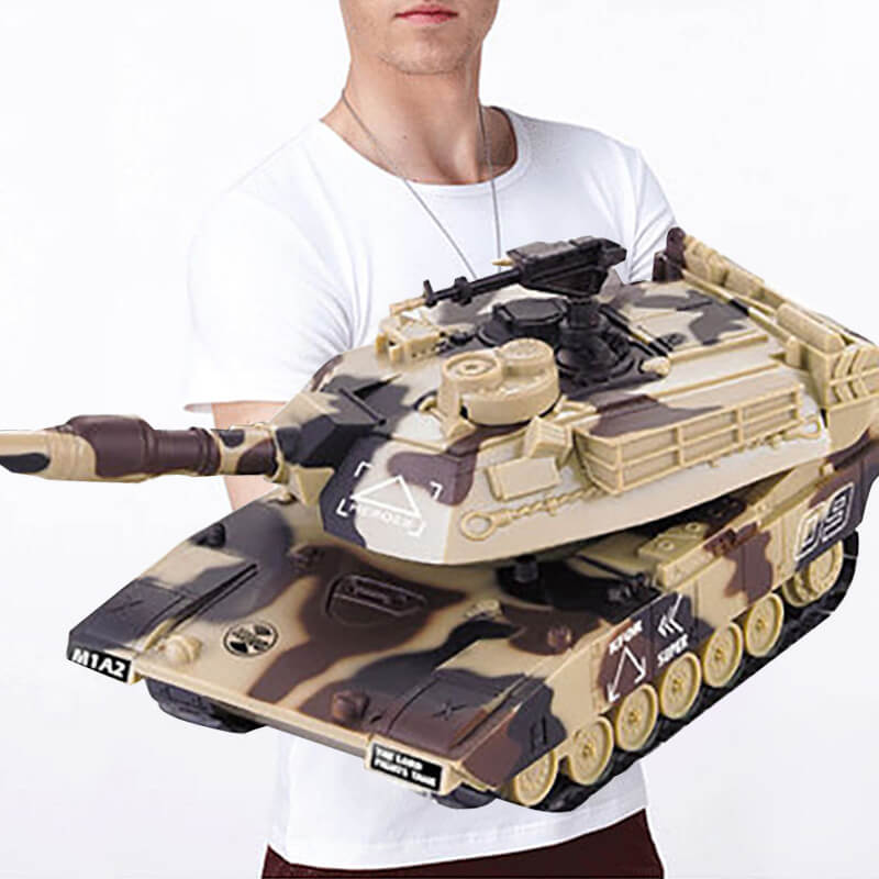 Kids RC Battle Tank 10.5'' Remote Control Tanks All Terrains Crawler