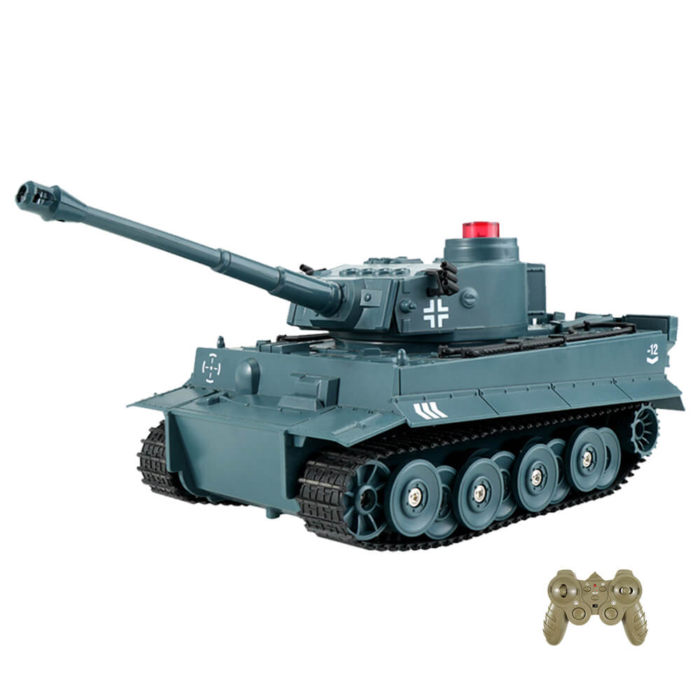Remote Control Tank RC Vehicle Full-Function Stunt Car with Movable Turret for Kids