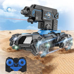 RC Water Bomb Car 360 Rotate Remote Control Stunt Tank Car with Light and Music