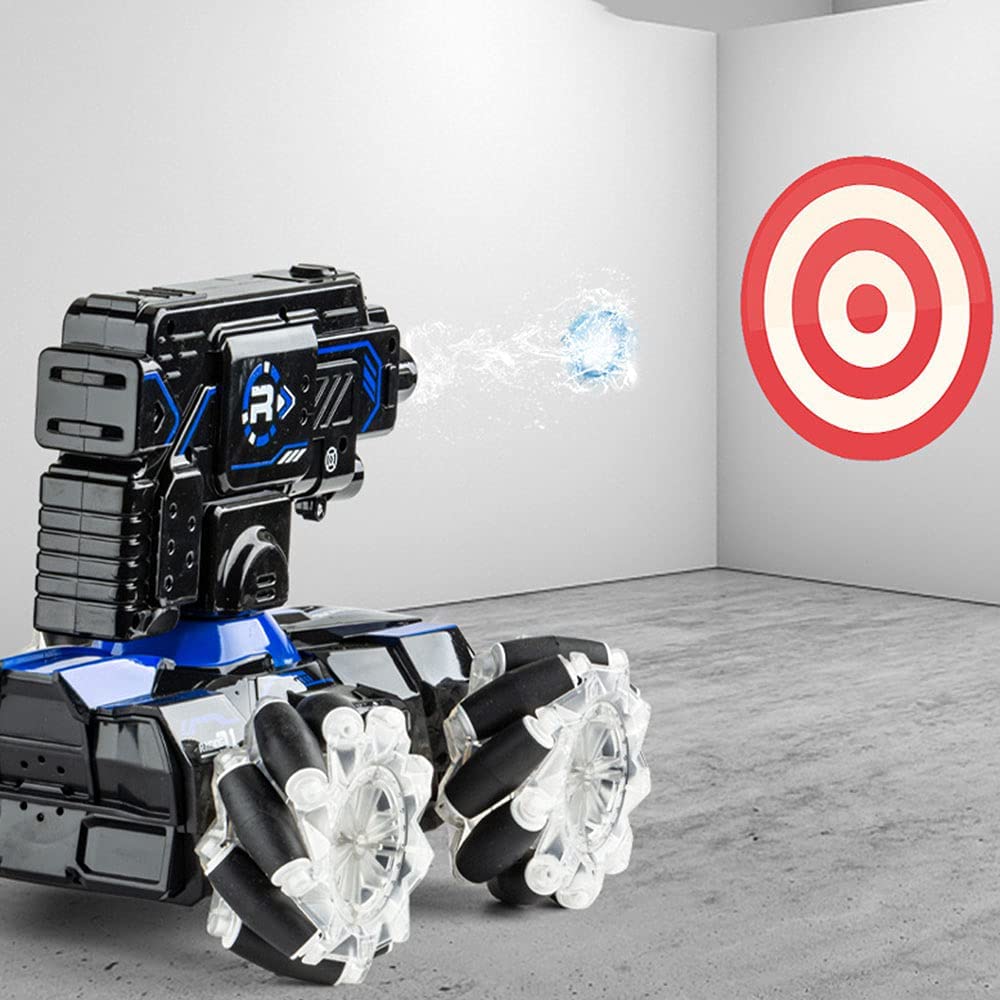 RC Water Bomb Car 360 Rotate Remote Control Stunt Tank Car with Light and Music